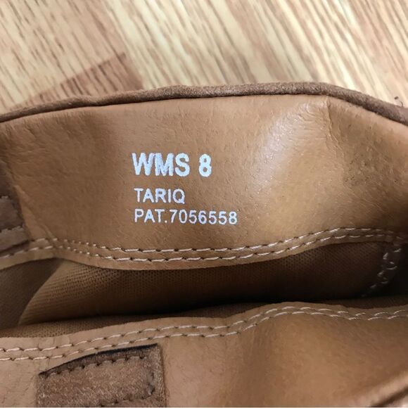 REPORT Tariq Vegan Suede Leather Slouch Boot High Block Heel Brown Size 8 - Picture 8 of 13